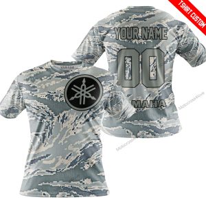 LIMITED EDITION PRODUCTS - US AIR PORCE - YAMAHA RACING - CUSTOM NAME - T-SHIRT