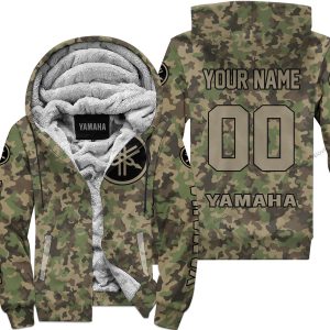 LIMITED EDITION PRODUCTS - US ARMY V3 - YAMAHA RACING - CUSTOM NAME - FLEECE ZIP HOODIE