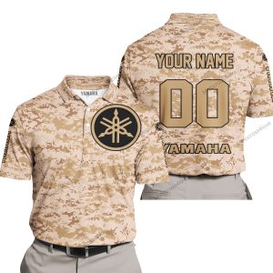 LIMITED EDITION PRODUCTS - US MARINE - YAMAHA RACING - CUSTOM NAME - POLO SHIRT