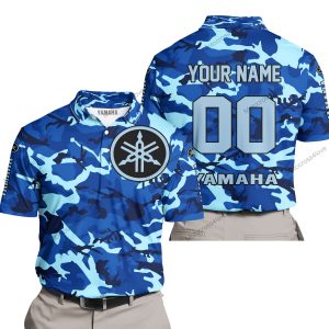 LIMITED EDITION PRODUCTS - US NAVY V1 - YAMAHA RACING - CUSTOM NAME - POLO SHIRT