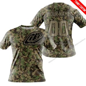LIMITED EDITION PRODUCTS - US ARMY V3 - TROY LEE DESIGNS RACING - CUSTOM NAME - T-SHIRT