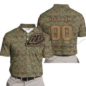 LIMITED EDITION PRODUCTS - US MARINE V1 - TROY LEE DESIGNS RACING - CUSTOM NAME - POLO SHIRT