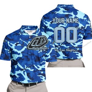 LIMITED EDITION PRODUCTS - US NAVY V1 - TROY LEE DESIGNS RACING - CUSTOM NAME - POLO SHIRT