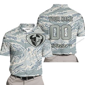LIMITED EDITION PRODUCTS - US AIR PORCE - THOR RACING - CUSTOM NAME - POLO SHIRT