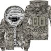 LIMITED EDITION PRODUCTS - US ARMY - THOR RACING - CUSTOM NAME - FLEECE ZIP HOODIE