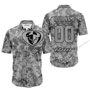 LIMITED EDITION PRODUCTS - US ARMY V1 - THOR RACING - CUSTOM NAME - BUTTON SHIRT