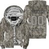 LIMITED EDITION PRODUCTS - US ARMY V2 - THOR RACING - CUSTOM NAME - FLEECE ZIP HOODIE