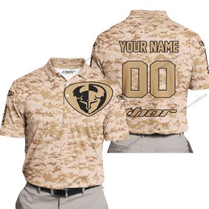 LIMITED EDITION PRODUCTS - US MARINE - THOR RACING - CUSTOM NAME - POLO SHIRT
