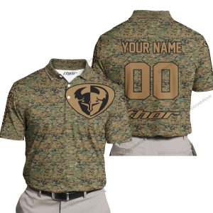 LIMITED EDITION PRODUCTS - US MARINE V1 - THOR RACING - CUSTOM NAME - POLO SHIRT