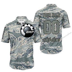 LIMITED EDITION PRODUCTS - US AIR PORCE - SKI DOO RACING - CUSTOM NAME - BUTTON SHIRT