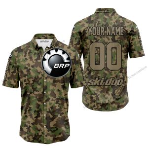 LIMITED EDITION PRODUCTS - US ARMY V3 - SKI DOO RACING - CUSTOM NAME - BUTTON SHIRT