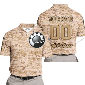 LIMITED EDITION PRODUCTS - US MARINE - SKI DOO RACING - CUSTOM NAME - POLO SHIRT