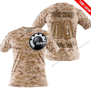 LIMITED EDITION PRODUCTS - US MARINE - SKI DOO RACING - CUSTOM NAME - T-SHIRT