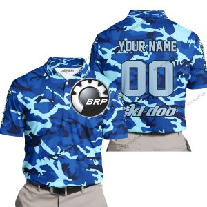 LIMITED EDITION PRODUCTS - US NAVY V1 - SKI DOO RACING - CUSTOM NAME - POLO SHIRT