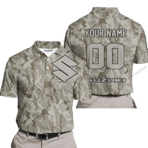 LIMITED EDITION PRODUCTS - US ARMY V2 - SUZUKI RACING - CUSTOM NAME - POLO SHIRT