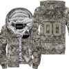 LIMITED EDITION PRODUCTS  - US ARMY - SEA DOO RACING - CUSTOM NAME - FLEECE ZIP HOODIE