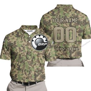 LIMITED EDITION PRODUCTS  - US ARMY V3 - SEA DOO RACING - CUSTOM NAME - POLO SHIRT