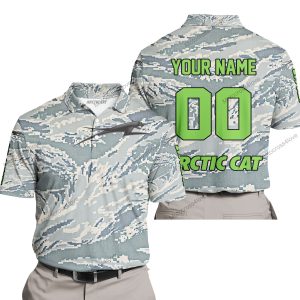 LIMITED EDITION PRODUCTS - US AIR PORCE - ARCTIC-CAT V1 - CUSTOM NAME - POLO SHIRT