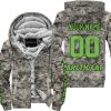 LIMITED EDITION PRODUCTS - US ARMY - ARCTIC-CAT V1 - CUSTOM NAME - FLEECE ZIP HOODIE
