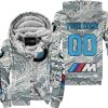 LIMITED EDITION PRODUCTS - US AIR PORCE - BMW RACING V1 - CUSTOM NAME - FLEECE ZIP HOODIE