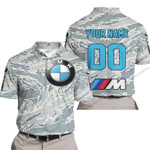 LIMITED EDITION PRODUCTS - US AIR PORCE - BMW RACING V1 - CUSTOM NAME - POLO SHIRT