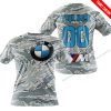 LIMITED EDITION PRODUCTS - US AIR PORCE - BMW RACING V1 - CUSTOM NAME - T-SHIRT