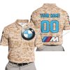 LIMITED EDITION PRODUCTS - US MARINE - BMW RACING V1 - CUSTOM NAME - POLO SHIRT