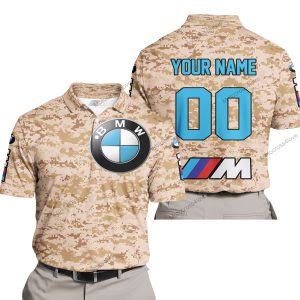LIMITED EDITION PRODUCTS - US MARINE - BMW RACING V1 - CUSTOM NAME - POLO SHIRT
