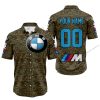 LIMITED EDITION PRODUCTS - US MARINE V1 - BMW RACING V1 - CUSTOM NAME - BUTTON SHIRT