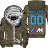 LIMITED EDITION PRODUCTS - US MARINE V1 - BMW RACING V1 - CUSTOM NAME - FLEECE ZIP HOODIE