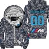 LIMITED EDITION PRODUCTS - US NAVY - BMW RACING V1 - CUSTOM NAME - FLEECE ZIP HOODIE