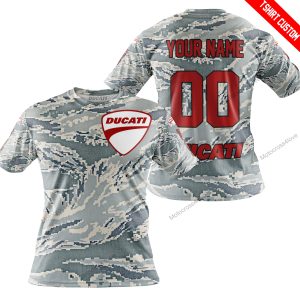 LIMITED EDITION PRODUCTS - US AIR PORCE - DUCATI RACING V1 - CUSTOM NAME - T-SHIRT