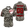LIMITED EDITION PRODUCTS - US ARMY - DUCATI RACING V1 - CUSTOM NAME - BUTTON SHIRT