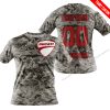 LIMITED EDITION PRODUCTS - US ARMY - DUCATI RACING V1 - CUSTOM NAME - T-SHIRT