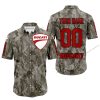 LIMITED EDITION PRODUCTS - US ARMY V2 - DUCATI RACING V1 - CUSTOM NAME - BUTTON SHIRT