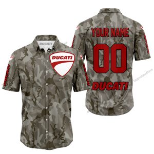 LIMITED EDITION PRODUCTS - US ARMY V2 - DUCATI RACING V1 - CUSTOM NAME - BUTTON SHIRT