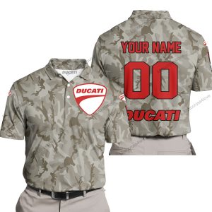 LIMITED EDITION PRODUCTS - US ARMY V2 - DUCATI RACING V1 - CUSTOM NAME - POLO SHIRT