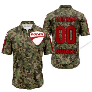 LIMITED EDITION PRODUCTS - US ARMY V3 - DUCATI RACING V1 - CUSTOM NAME - BUTTON SHIRT