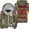 LIMITED EDITION PRODUCTS - US ARMY V3 - DUCATI RACING V1 - CUSTOM NAME - FLEECE ZIP HOODIE
