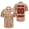 LIMITED EDITION PRODUCTS - US MARINE - DUCATI RACING V1 - CUSTOM NAME - BUTTON SHIRT