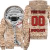 LIMITED EDITION PRODUCTS - US MARINE - DUCATI RACING V1 - CUSTOM NAME - FLEECE ZIP HOODIE