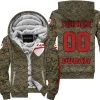 LIMITED EDITION PRODUCTS - US MARINE V1 - DUCATI RACING V1 - CUSTOM NAME - FLEECE ZIP HOODIE