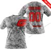 LIMITED EDITION PRODUCTS - US ARMY V1 - GAS GAS RACING V1 - CUSTOM NAME - T-SHIRT