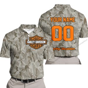 LIMITED EDITION PRODUCTS - US ARMY V2 - HARLEY DAVIDSON RACING V1 - CUSTOM NAME - POLO SHIRT