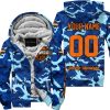LIMITED EDITION PRODUCTS - US NAVY V1 - HARLEY DAVIDSON RACING V1 - CUSTOM NAME - FLEECE ZIP HOODIE