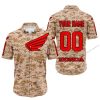 LIMITED EDITION PRODUCTS - US MARINE - HONDA RACING V1 - CUSTOM NAME - BUTTON SHIRT