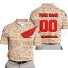 LIMITED EDITION PRODUCTS - US MARINE - HONDA RACING V1 - CUSTOM NAME - POLO SHIRT