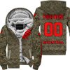 LIMITED EDITION PRODUCTS - US MARINE V1 - HONDA RACING V1 - CUSTOM NAME - FLEECE ZIP HOODIE