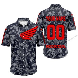 LIMITED EDITION PRODUCTS - US NAVY - HONDA RACING V1 - CUSTOM NAME - BUTTON SHIRT