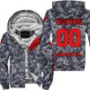 LIMITED EDITION PRODUCTS - US NAVY - HONDA RACING V1 - CUSTOM NAME - FLEECE ZIP HOODIE